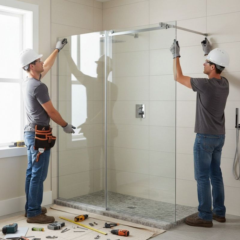 Shower Door Glass Installation