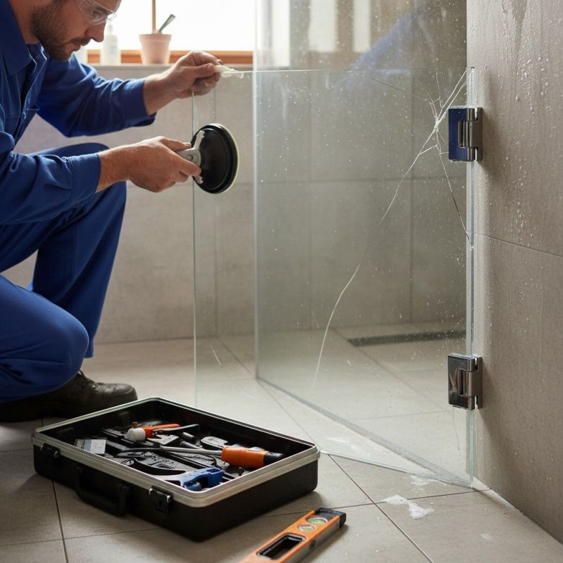 Shower Door Glass Installation