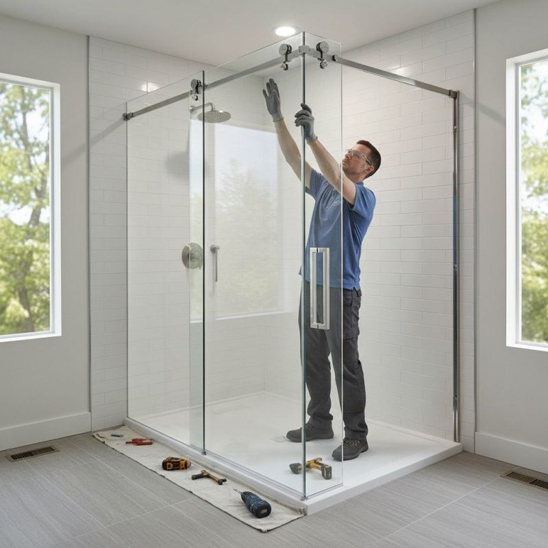 Shower Door Glass Installation