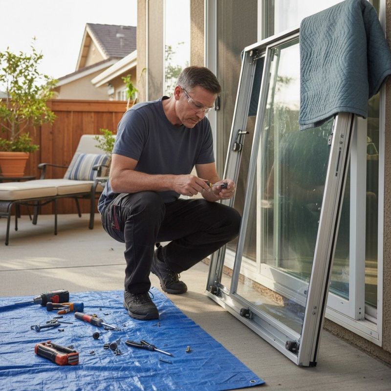 Sliding Door Track Repair in Alpharetta, GA